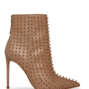 Spiked Steve Madden Heeled Booties Vapor Mocha Size 7